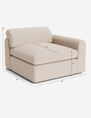 Kingaby Modular Right Arm : Sky Blue Classic Velvet