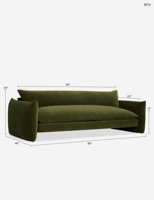 Banks Sofa, Loden Velvet : Loden Velvet / 84