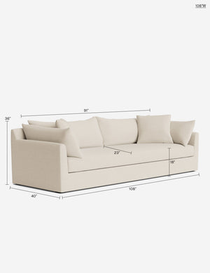 Cashel Sofa : Rose Vintage Velvet / 108