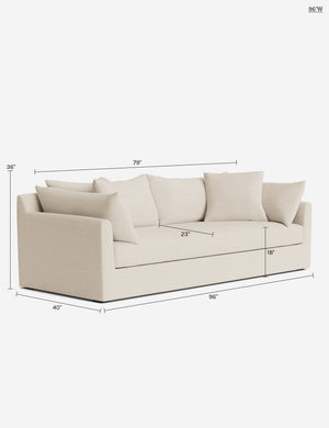 Cashel Sofa : Rose Vintage Velvet / 108