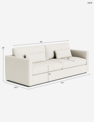 Durham Sofa : Army Performance Basketweave / 100