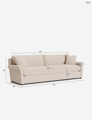 Everdeen Sofa : Army Performance Basketweave / 84