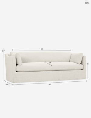 Fabienne Slipcover Sofa : Natural / 71