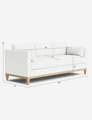 Hornsby Sofa : Talc Performance Linen