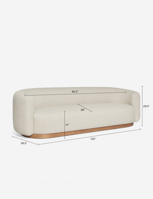 Lowry Sofa : Mink Velvet