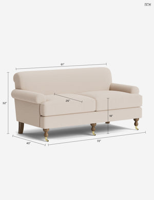 Marsden Sofa by Heidi Caillier : Kemper Plaid Linen by Heidi Caillier / 96