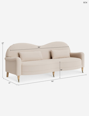 Middleton Sofa by Ginny Macdonald : Dusty Rose Performance Cotton Weave / 72