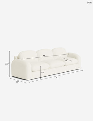 Neve Sofa by Aimee Song : Brown Luxe Boucle / 107