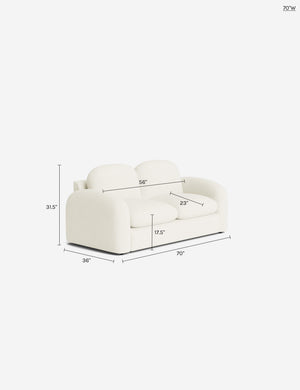 Neve Sofa by Aimee Song : Brown Luxe Boucle / 107