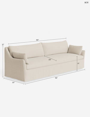 Portola Slipcover Sofa : Caramel Vintage Velvet / 72