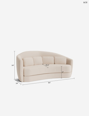Viisi Sofa by Sarah Sherman Samuel : Apricot Mini Corduroy / 72
