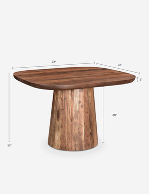 Aidan Square Dining Table : Black