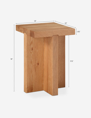 Alford Side Table : Brown
