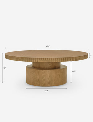 Aliso Round Coffee Table : Natural