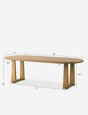 Ayla Dining Table by Amber Lewis x Four Hands : Aged Pine