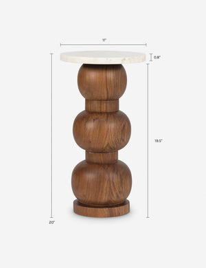 Belsham Round Side Table : Black