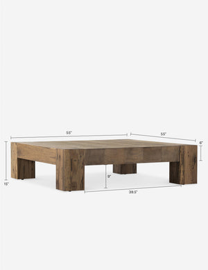 Bevan Square Coffee Table : Natural
