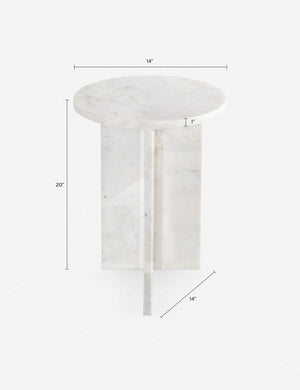 Biagio Round Side Table : Black