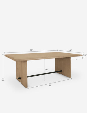Blaise Dining Table : Natural