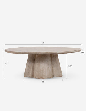 Bolton Round Coffee Table : Natural