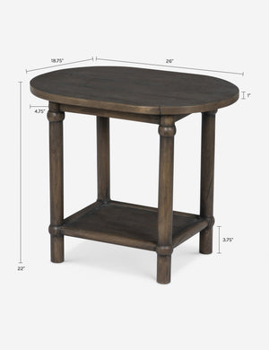Charnes Side Table by Amber Lewis x Four Hands : Antique Belgium Bleach