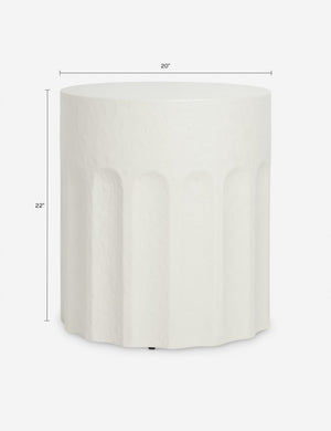 Doric Side Table by Sarah Sherman Samuel : White