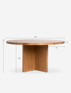 Edda Round Dining Table : Natural