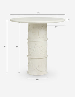 Eevi Indoor/ Outdoor Bistro Table by Sarah Sherman Samuel : Ivory
