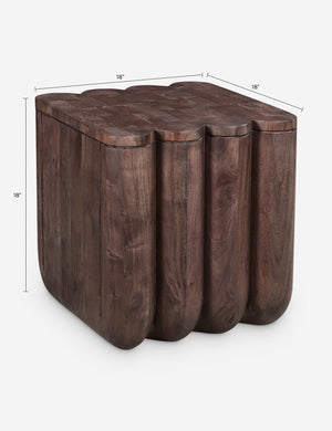 Emsy Side Table : Brown