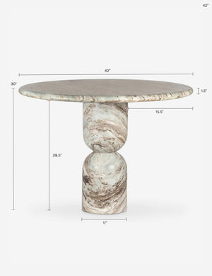 Figueroa Round Dining Table by Amber Lewis x Four Hands : Marble / 60