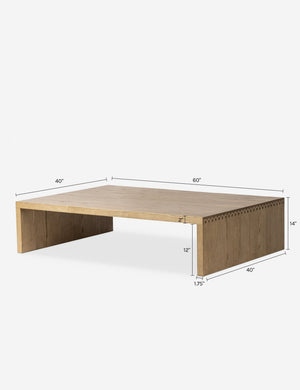 Hathaway Coffee Table by Amber Lewis x Four Hands : Toasted Ash