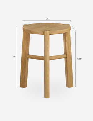 Hendon Round Side Table : Natural