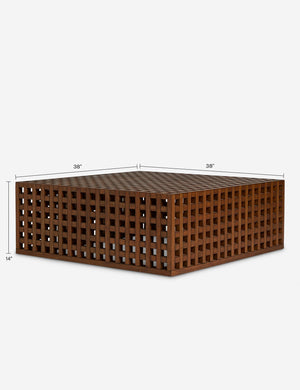 Hila Square Coffee Table by Sarah Sherman Samuel : Pecan