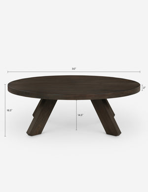 Kenzo Round Coffee Table : Brown