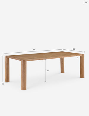 Kirk Dining Table : Black / 76