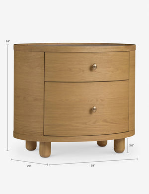 Laguna Side Table by Button Atelier x Co.House Designs : Natural Oak