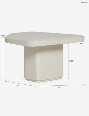 Maro Indoor / Outdoor Nesting Coffee Table : Ivory / Large