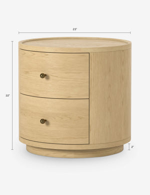 Newport Side Table by Button Atelier x Co.House Designs : Brown Oak