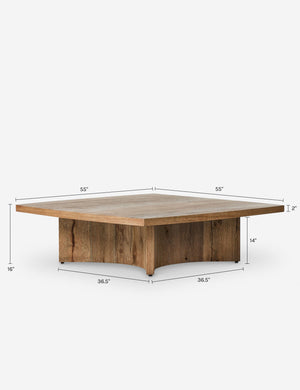 Norwood Square Coffee Table : Natural