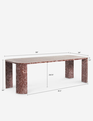 Ramoon Dining Table by Carly Cushnie : Rose Marble