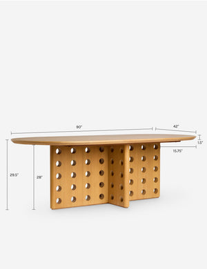 Reika Oval Dining Table by Sarah Sherman Samuel : Chestnut