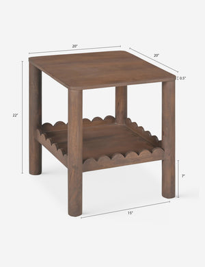 Samantha Side Table : Brown