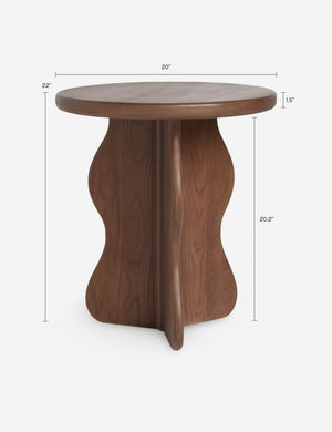 Telle Round Side Table by Aimee Song : Dark Brown