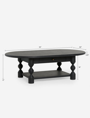 Topia Oval Coffee Table by Ginny Macdonald : Natural