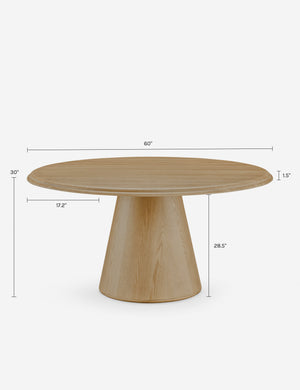 Tutto Round Dining Table by Gillian Segal for Moe's : Natural