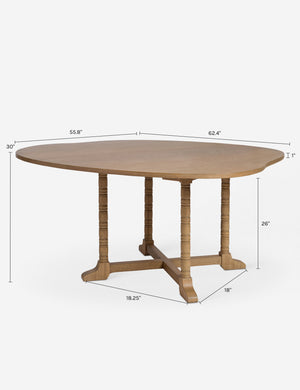 Veere Dining Table by Heidi Caillier : Aged Natural