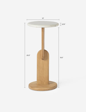 Venetia Round Side Table : Black