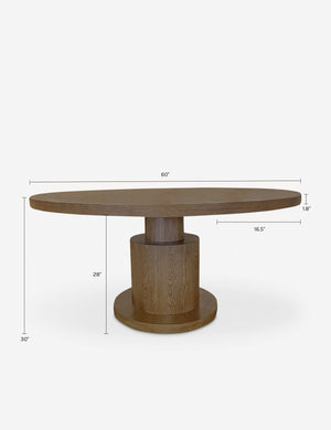 Viona Round Dining Table : Brown