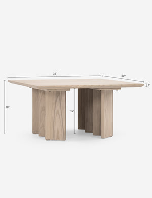 Zafal Square Coffee Table by Sun at Six : Nude