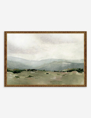 Shepherd's Meadow Print in a bronze framed
